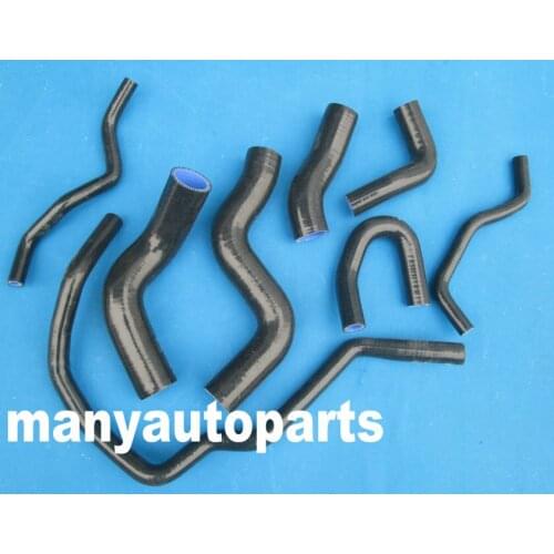 BLACK Silicone Radiator Hose FOR VW Golf GTI FSI MKV/MK5 2.0 Turbo A5/PQ35