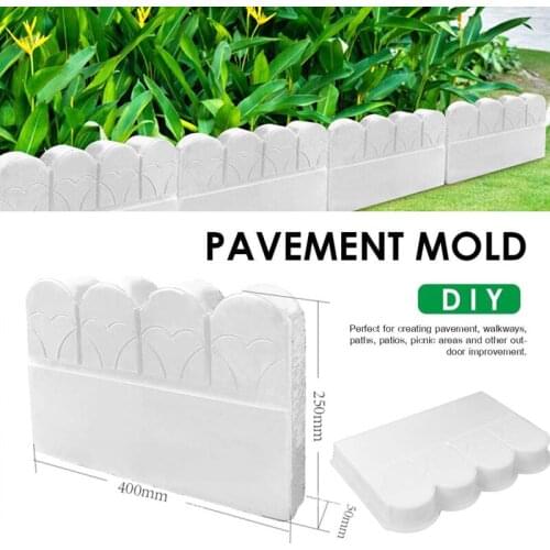 DIY Plastic Making Paving Mould Home Garden Floor Road Concrete Molds Stone Brick Path Mold Buildings Accessories 40x25x5cm