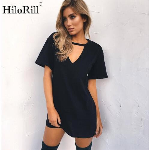 Черные летние платья HiloRill China At AliExpress