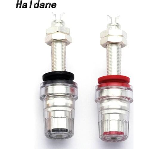 Haldane 4pcs HIFI CMC 858L-AG 858S-AG Silver plated Speaker Terminal Binding Post Amplifier DVD Player Speaker Teriminal Plug