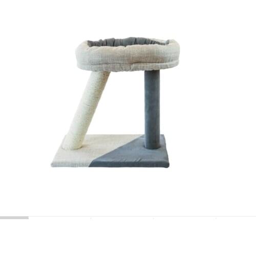 Scratching post-bed for cats, Slide, gray 31x45x45 cm