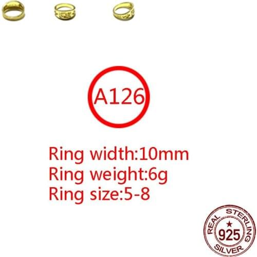 A126 S925 sterling silver ring jewelry Cross fashion style punk fashion couple shape gift for hot
