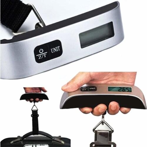Luggage Scale 50kg /10g Mini Portable Electronic Weight Hanging Steelyard Hook Scale Digital Suitcase Travel