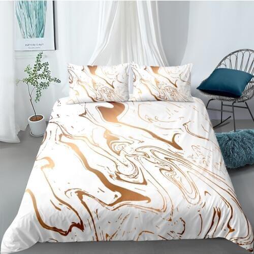 3D Marbling Bed Linens Duvet Cover Sets Quilt Covers Comforter Case Set King Queen Full Double Size Design Bedding Set