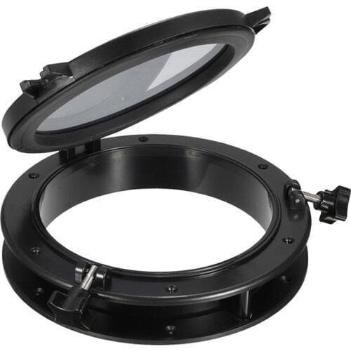 ABS 8.5" X 8.5" Opening Boat Yatch Window Port Portlight Porthole Black