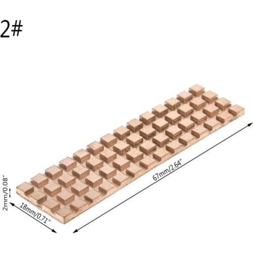 Copper Heatsink Thermal Conductive Adhesive For M.2 2280 PCI-E NVME SSD Radiator