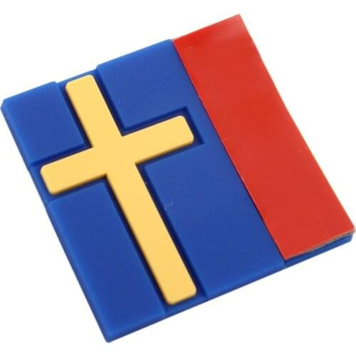 1PC 27x27mm Swedish Flag Car Trunk Body Emblem Decal Sticker Fit For Volvo XC40 Saab Scania Sweden