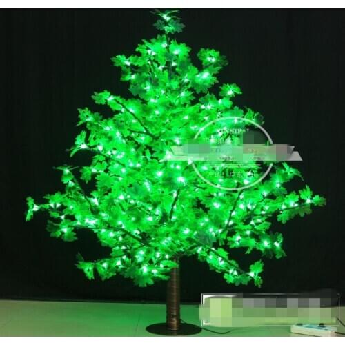 New LED Christmas Tree Lighting Simulation Maple Tree Waterproof Garden Landscape Decoration Lamp For Wedding Party Xmas Decor