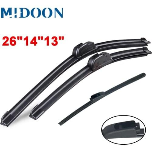 MIDOON Wiper Front & Rear Wiper Blades Set For Hyundai i30 GD Elantra GT 2012 2013 2014 2015 2016 2017 Windshield 26"14"13"