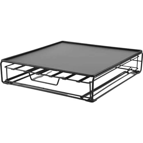 Coffee Pod Holder K Cup Holder and Espresso Pod Holder Coffee Pod Organizer Chrome Drawer 40 Pods