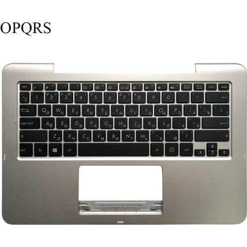 Russian laptop keyboard FOR ASUS TP300 TP300L TP300LD Q302 Q302LA Q304 TP300LA TP300LG TP300UA silver Palmrest upper cover