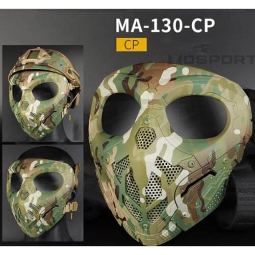 Tactical Mask Helmet Anti-fog Airsoft Full Face Mask Helmet CS Cycling Shooting Safety Protective Paintball Hunting Accessories