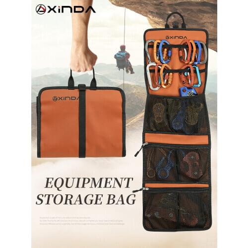 Xinda 320T Nylon Bag Waterproof Wear-resistant Quickdraws Carabiner instrument Climbing Toolkit Tool Equipment storage Tote bag
