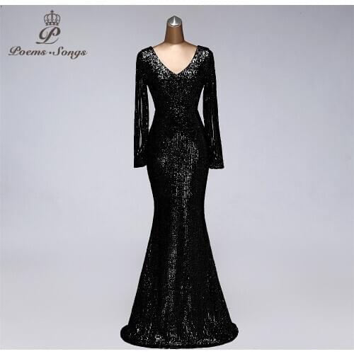 Real vidoes New hollow-carved long sleeve style evening dresses vestido de festa prom gowns vestidos party dress robe de soiree