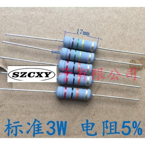 100%10PCS New and original 3w 150r 5% resistance