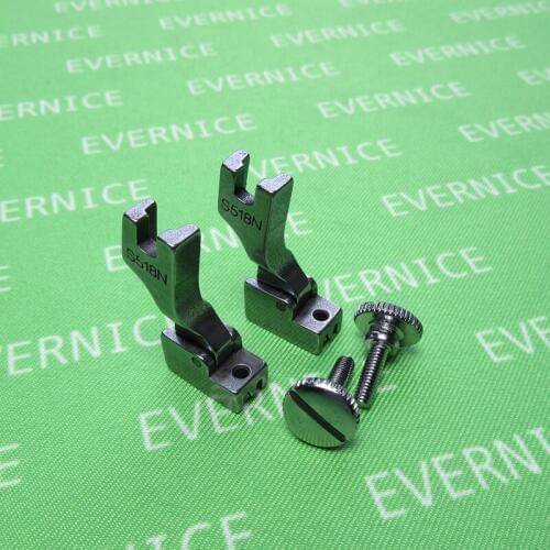 2 INVISIBLE ZIPPER FOOT NARROW HINGED GUIDE HIGH SHANK for JUKI CONSEW BROTHER