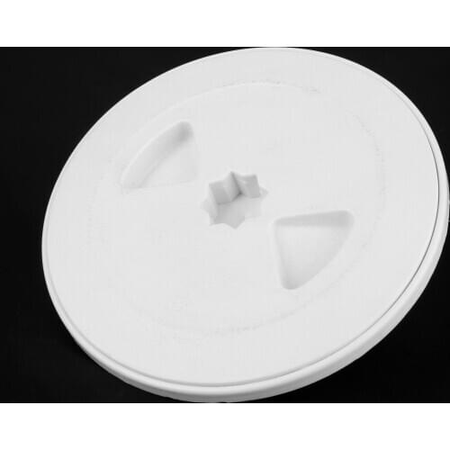 4" Round White Plastic Marine Boat Yacht Accessories Hatch Cover Screw Out Deck Inspection Plate Rowing Boats Hardware Fittings