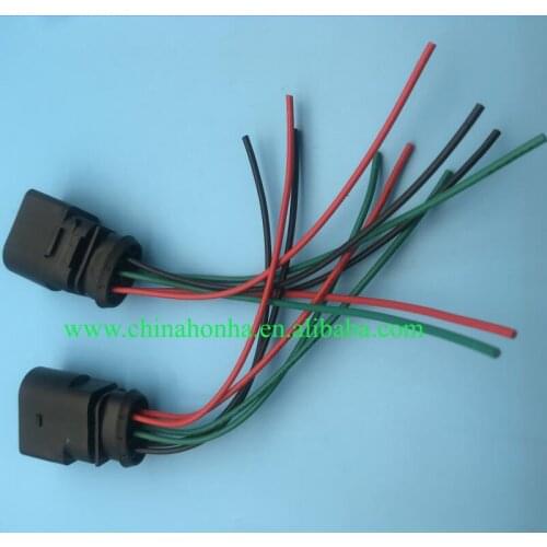 5pcs/lot 3.5mm 1J0 973 833 6 Pin Harness Plug Wiring Connector with pigtail Repair Kit Case