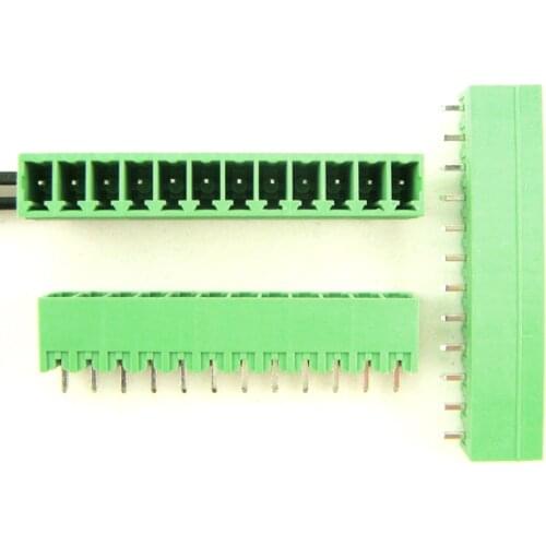 50pcs/lot) 15EDGVC-3.81-12P Straight Pin Terminal Block Connector Plug -in Pluggable type free shipping