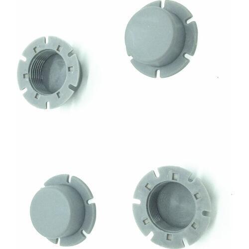 Grey colors bag accessary 4 pcs handles caps for obag handle handbag