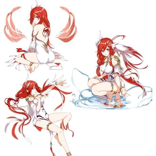 Three Ratels CA39 Honkai Impact 3rd Anime Sticker For Vehicle Fuel Tank Cover Car laptop Decor Sticker Kid Toy Decal