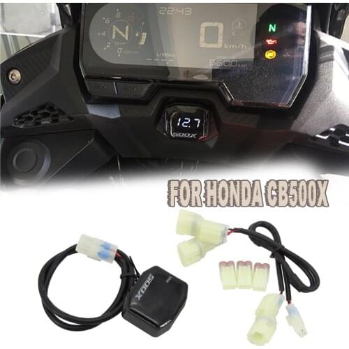 For HONDA CB500X Digital Panel Voltmeter Voltage Meter CB 500 X CB500 X Tester Led Display 2019 Motorcycle Accessories