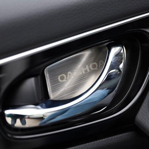 For Nissan QASHQAI 2016 2017 2018 Inner door pull cover interior bowl circle car-styling Interior Mouldings Accessories part
