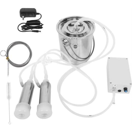 3L Electric Milking Machine for Cattles Portable Farm Milker Farm Milking Tools 100-240V Farm Animal Feeding Chicken Feeder