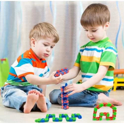Fidget Toys Funny Chain Anti Stress Toy For Children Kids Adult Bike Chain Spinner Bracelet Snake Puzzle Educatiaonal Toys Gifts