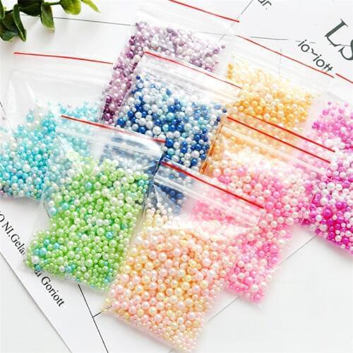 Simulation Pearl Slime Additives Accessories Small Beads Fluffy Slime Supplies Antistress Toys Lizun DIY Glue For Slimes Decor
