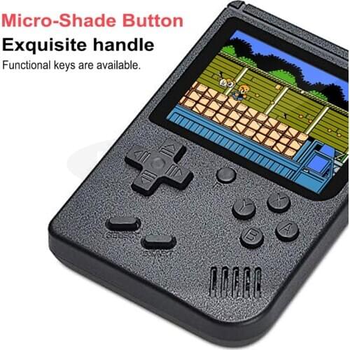 Retro Portable Mini Handheld Game Console 8-bit 3.0-inch Color LCD Childrens Color Game Console With Built-in 400 Games