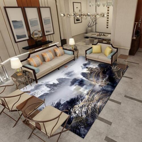 Abstract Pine Tree Pattern Bathroom Carpet Mat Rug For Livingroom Bedroom Doorway Non-slip Bath Mat Floor Carpet Sofa Rug Pads