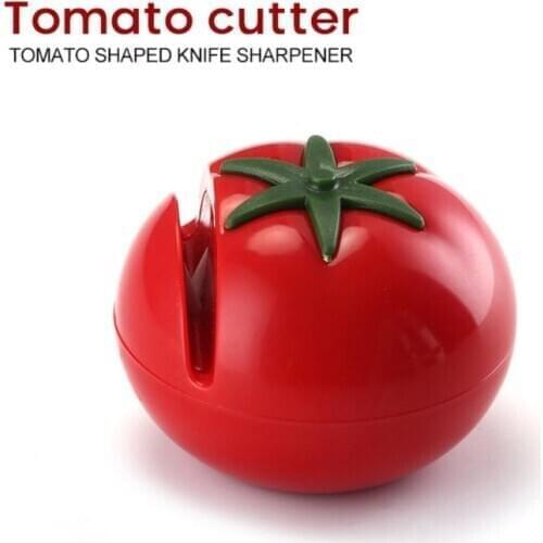 Creative Knife Sharpener Tomato Shaped Knives Whetstone Ceramic Grinder Chef Tableware For Kitchen Accessories Kitchen Utensils