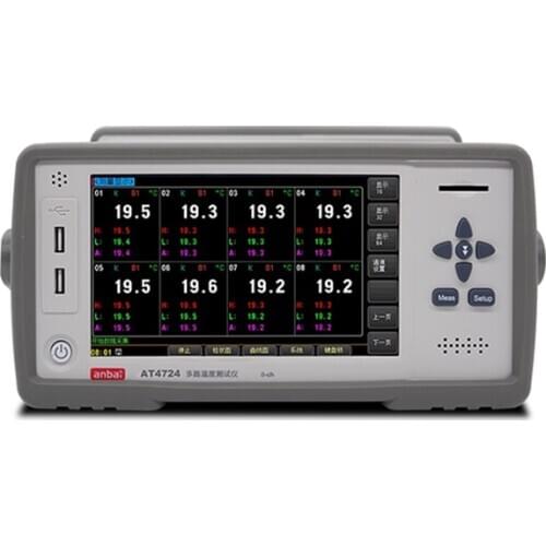 AT4724 Multi-channel Temperature Logger Display 24 Channels 7 Inches TFT-LCD True-color Display
