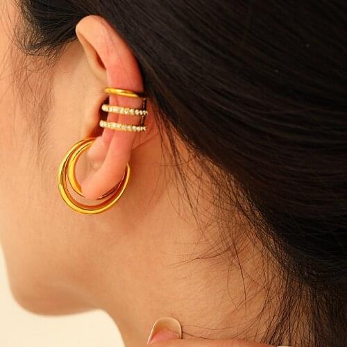 Fashion Punk Rock Super Fairy Goddess Ear Bones Clip For Hip Hop Girls Simple Delicate Earrings Women Jewelry Party Accessories