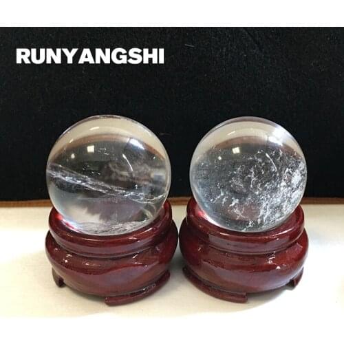 White Cryastal Ball Set Tansparerant Natural Stones and Minerals High Quality Wholesale Factory Stone Runyangshi BB06
