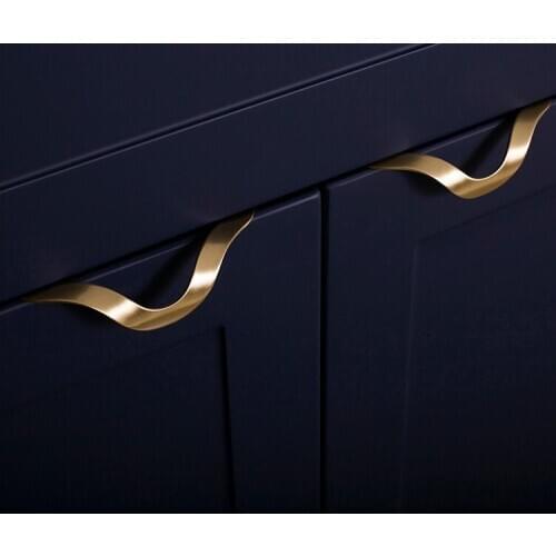 Invisible handle/brass Door knob European Antique Furniture Handles Drawer Pulls Kitchen Cabinet gold Knobs and Handles