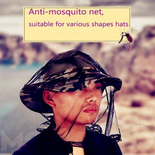 Nylon material anti-mosquito bite suitable for a variety of hat shapes mask cover fishing accessories