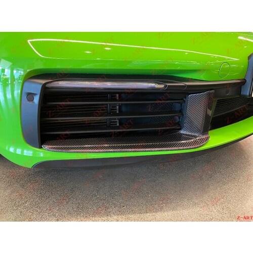 Z-ART 911 carbon fiber front flap for 992 carbon fiber front splitter for 2020 911 carbon fiber front bumper trim for 992