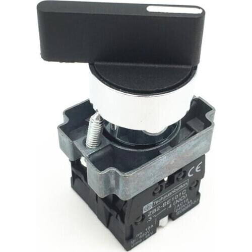 5pcs XB2 BJ33 Long Handle Maintained Selector Switch Latching Rotary Switches 3 Position 2 NO Replaces Telemecanique Schneider