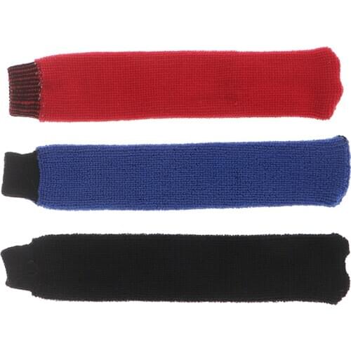 Super sell Cotton and Elastic Nonslip Towel Badminton Racket Over Grip Cover Black 1pc