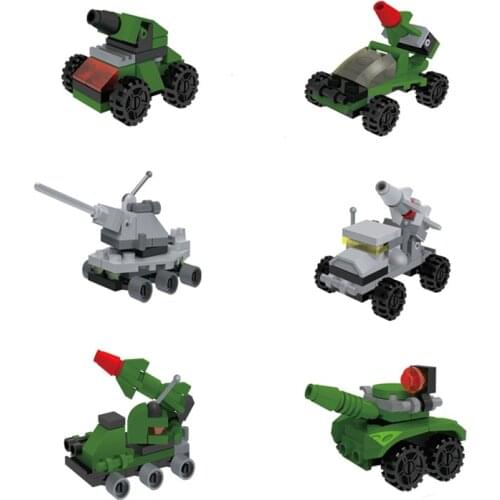 Different Small Piece DIY Block Toys Construction Model Figure Brick Army Truck Millitary Aircraft Tank with Doll Cheap Make Fun