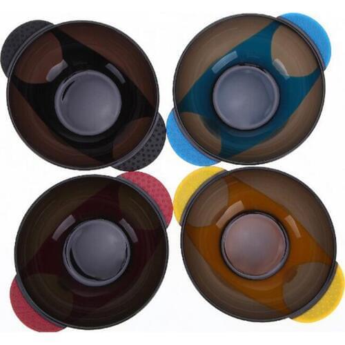 Salon Plastic Hair Dye Colouring Brush Comb Mixing Sucker Palette Bowl Barber Tint Hairdressing Styling Tools Random Color