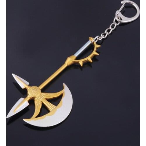 The Seven Deadly Sins Escanor Rhitta Keychain Nanatsu no Taizai Axe Bottle Opener Key Chain for Men Escanor Cosplay Jewelry Gify