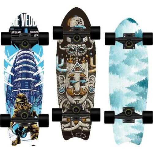 BZ 2021 Skateboard Double Upright Four Wheel Skateboard Skateboard Deck Penny Board Long Board Long Board Deck hb0102