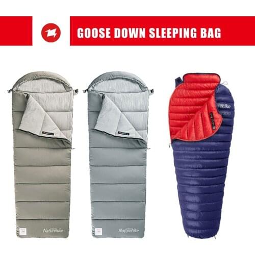 Naturehike 2021 New Machine washable Envelope Sleeping Bag Splicing Outdoor Camping 3 Seasons With Cap Sleeping Bag Hiking