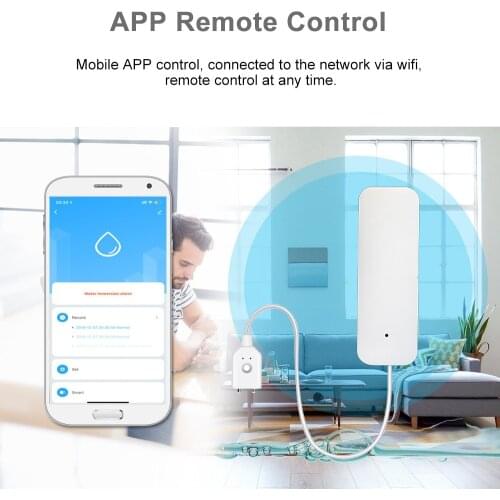Smart WiFi Water Sensor Leakage Alarm Home WIFI Water Leak Sensor Detector Security Alarm System Mobile APP Control