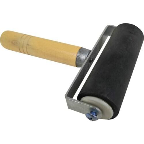 Woodblock Deluxe Hard Rubber Brayer Roller Heavy Duty Steel Frame Children Art Craft Tool