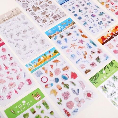 1 Sheet Kawaii Cat Crystal Epoxy Stickers Decor Scrapbooking Phone Stick Label Office School Supplies Stationery