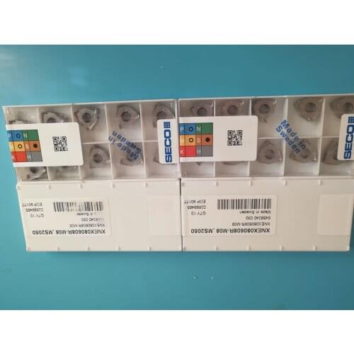 10PCS CARBIDE INSERT XNEX080608R-M08 MS2050